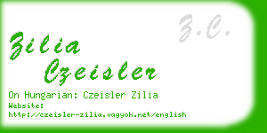 zilia czeisler business card